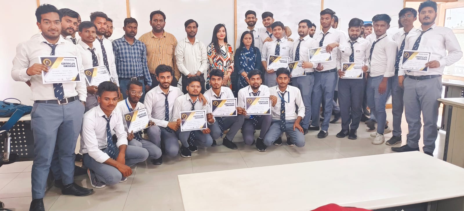 AK Hermitage students receiving certificates